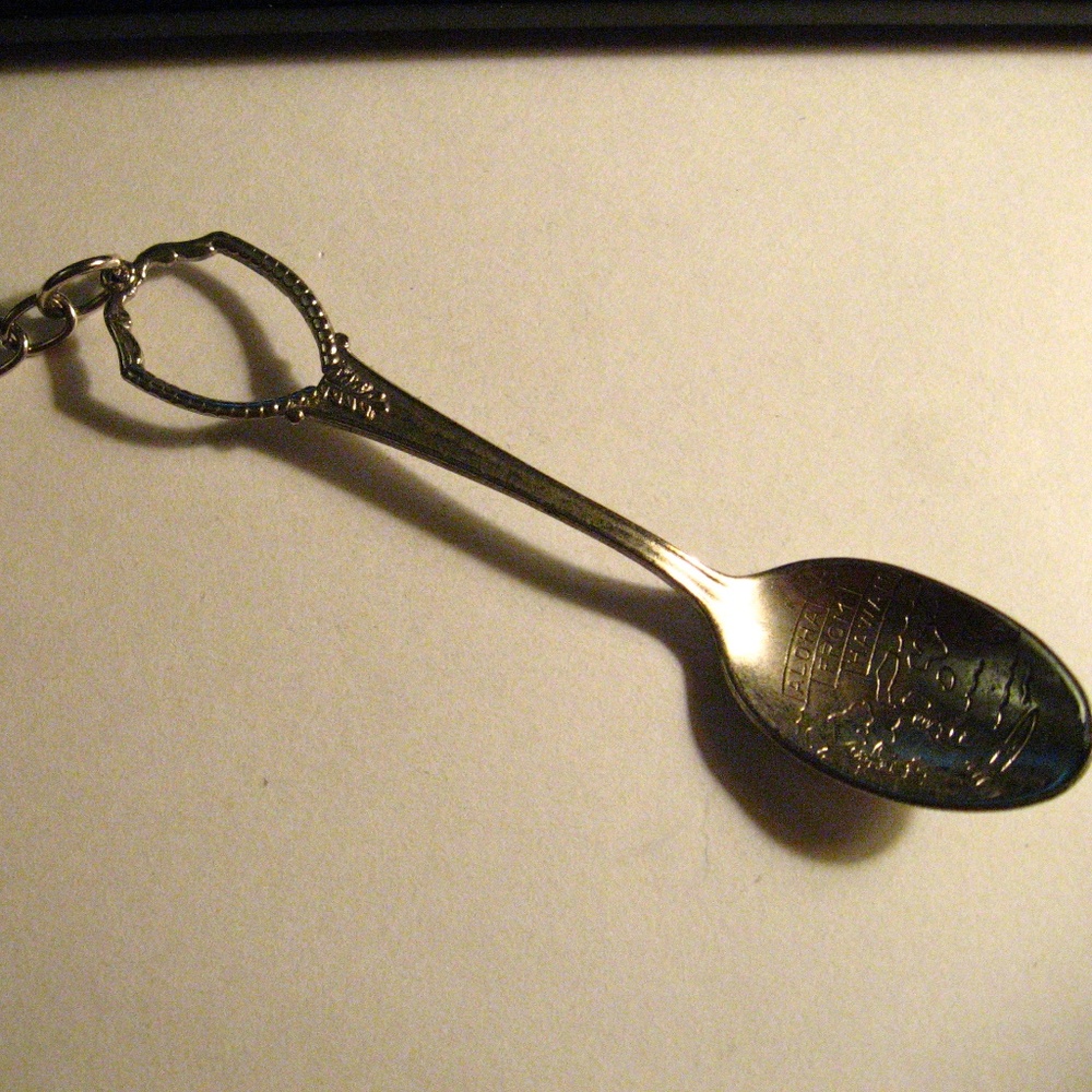 🌴 Hawaii Aloha Vintage Souvenir Spoon Keyring